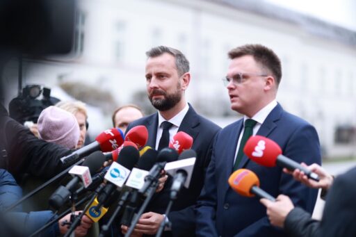Szymon Hołownia i Władysław Kosiniak-Kamysz u prezydenta